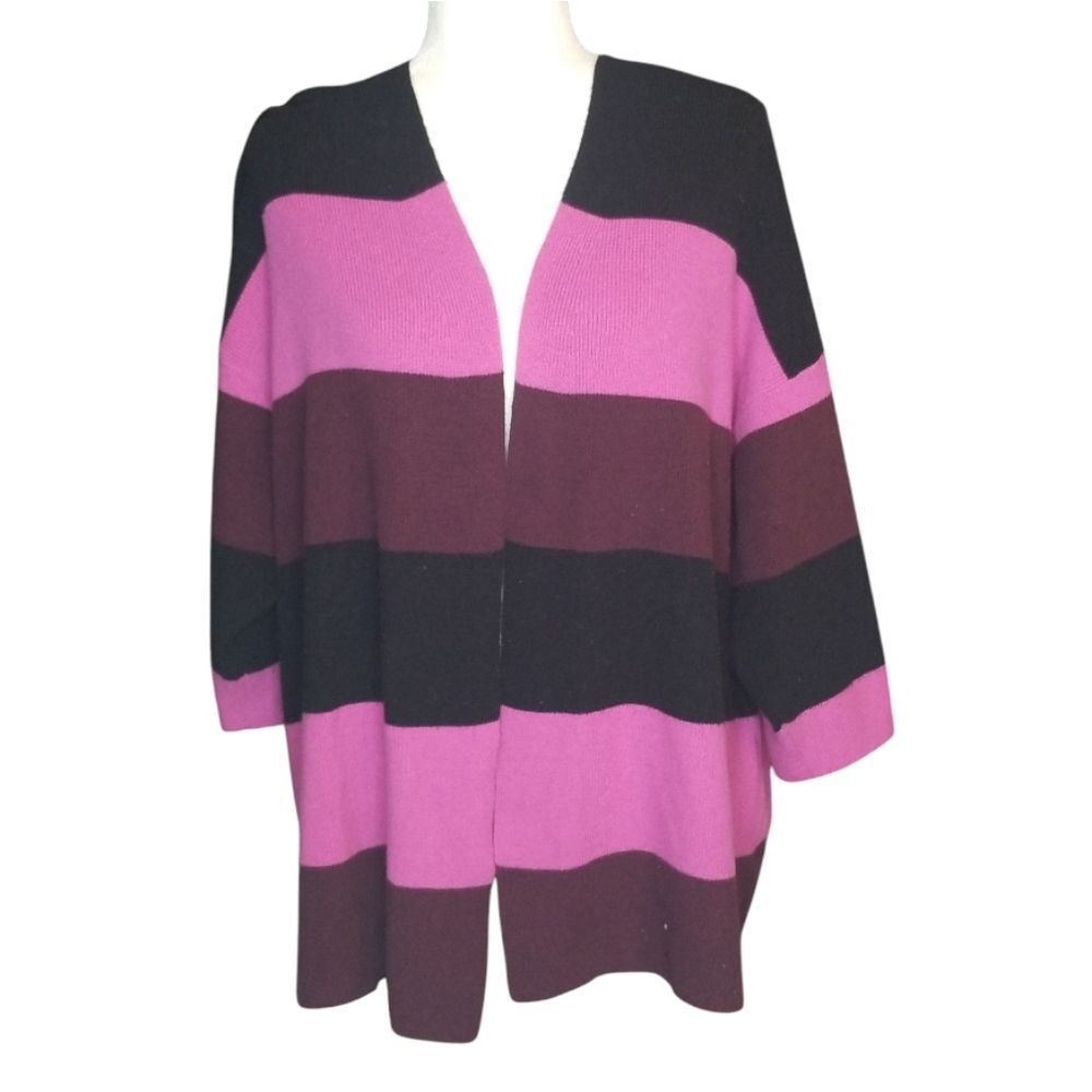 Lane Bryant Open Cardigan Ombry Pink Purple Size 26/28